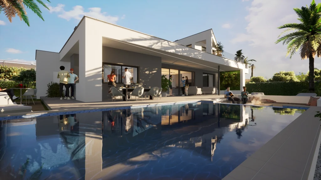 Diseño casa de lujo en plena huerta de Murcia