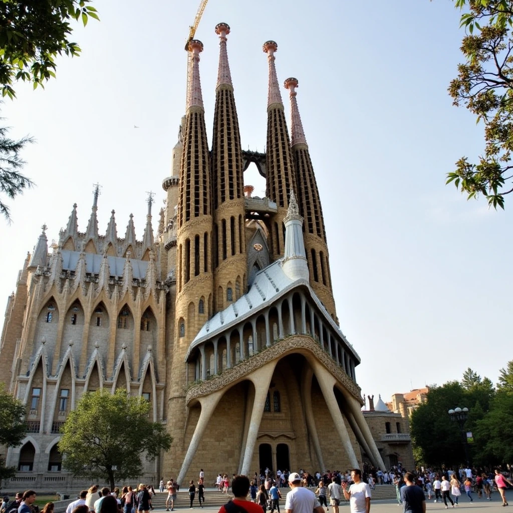 El Arte de Preservar: Casos de Éxito en Restauración Arquitectónica en España y Reino Unido 4 Fachada de La Sagrada Familia en Barcelona.