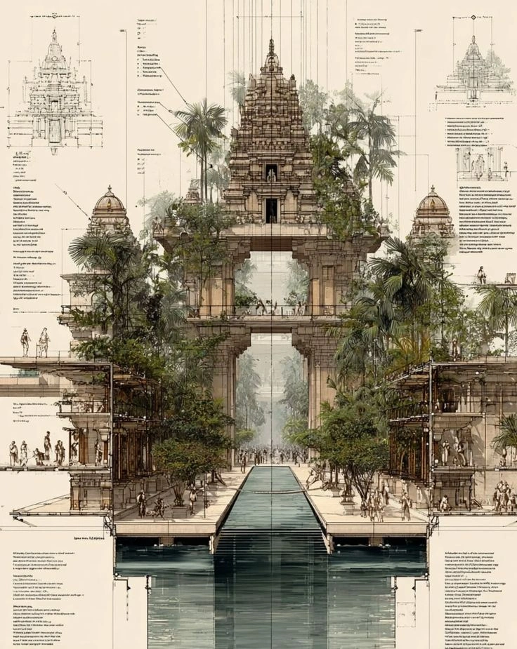 Arquitectura Bioclimática Inspirada en Soluciones Ancestrales: El Futuro se Construye con Sabiduría del Pasado 7 Croquis técnico sobre orientación en arquitectura bioclimática