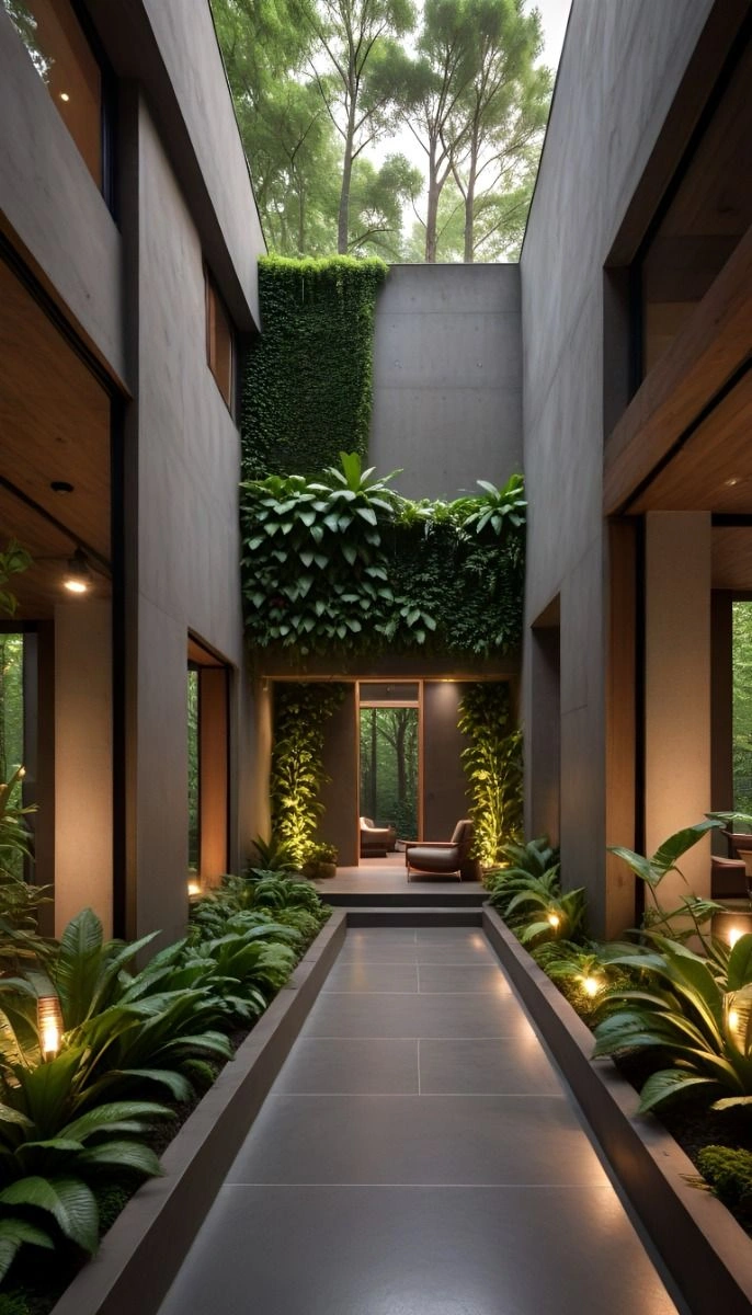 Arquitectura Bioclimática Inspirada en Soluciones Ancestrales: El Futuro se Construye con Sabiduría del Pasado 3 Patio interior optimizado según principios de arquitectura bioclimática