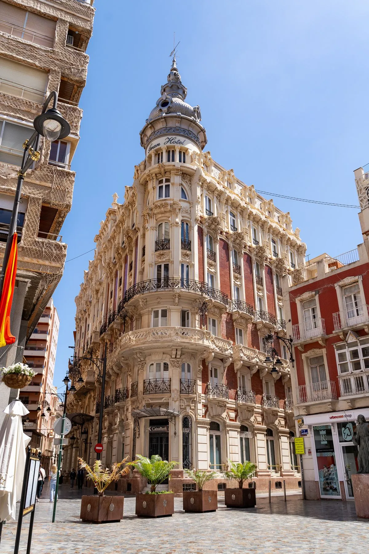 Fachada del Gran Hotel de Cartagena
