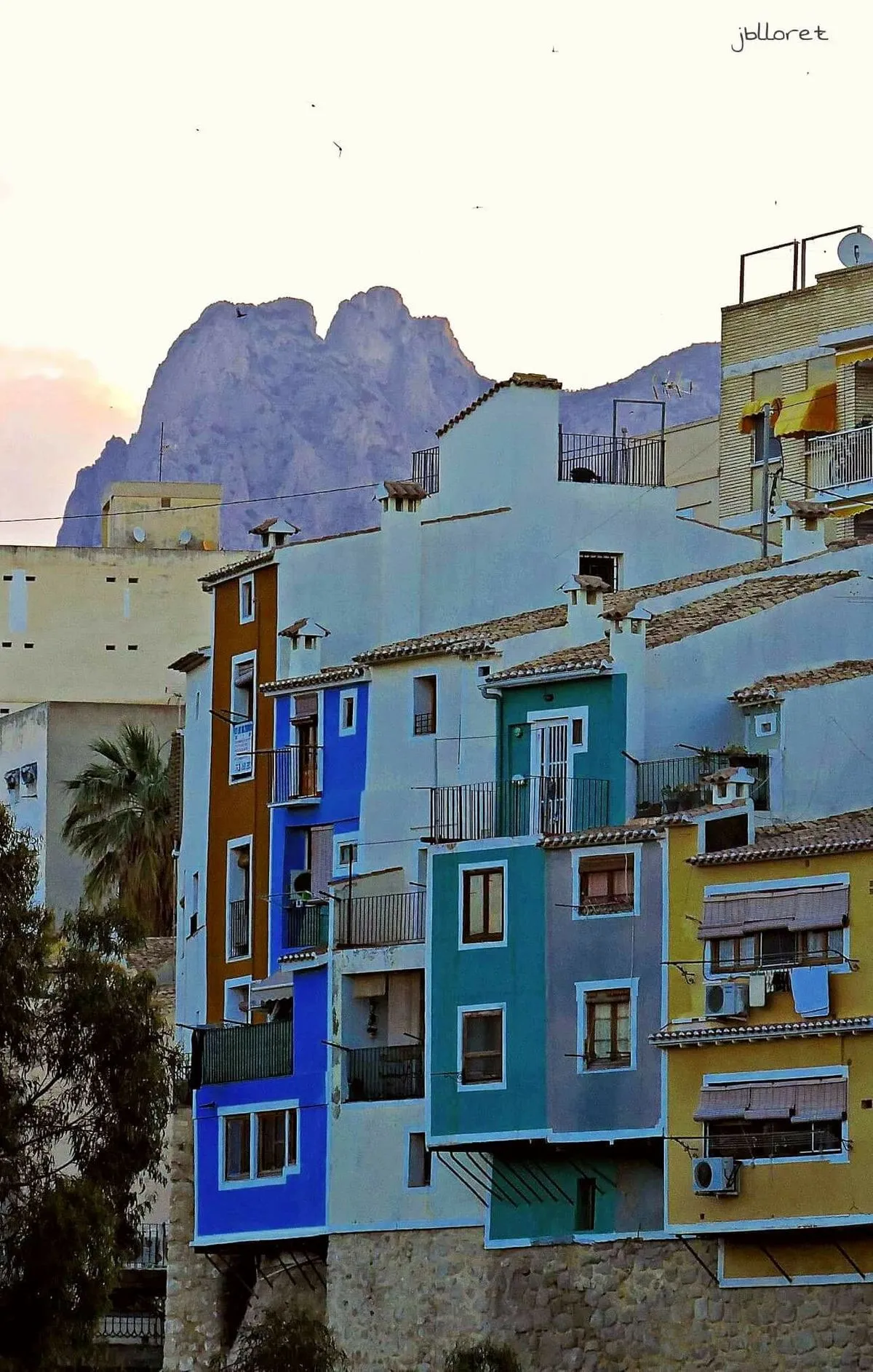 Casas coloridas en Villajoyosa