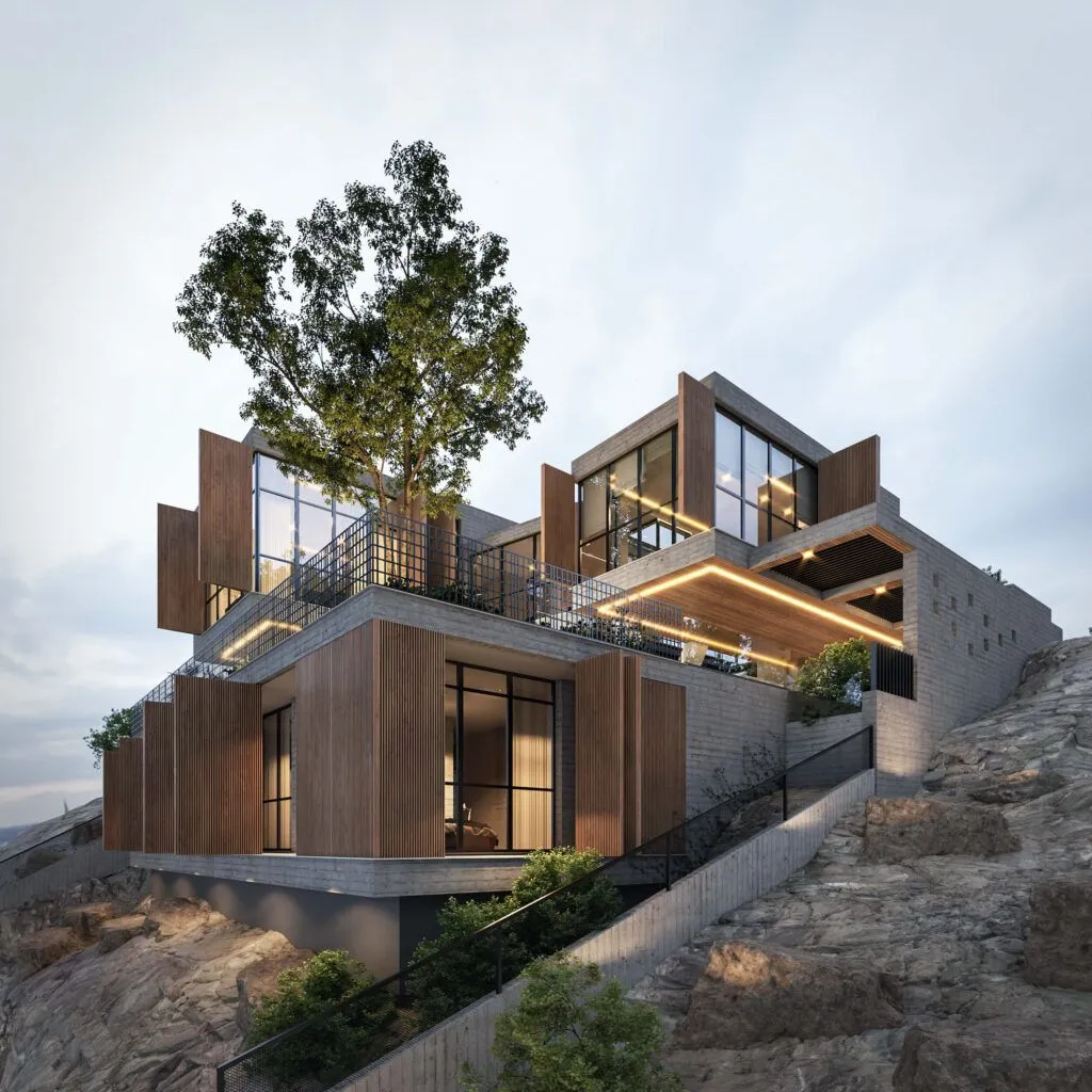 Adaptación Topográfica en Arquitectura Residencial: Diseño Inteligente en Terrenos Complejos 1 Vivienda escalonada como ejemplo de adaptación topográfica en arquitectura residencial