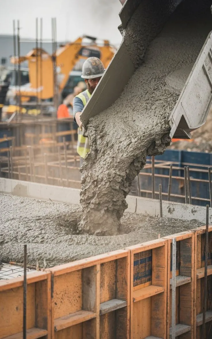 Vertido de hormigón en encofrado en Murcia, coste de construcción Costa Mediterránea